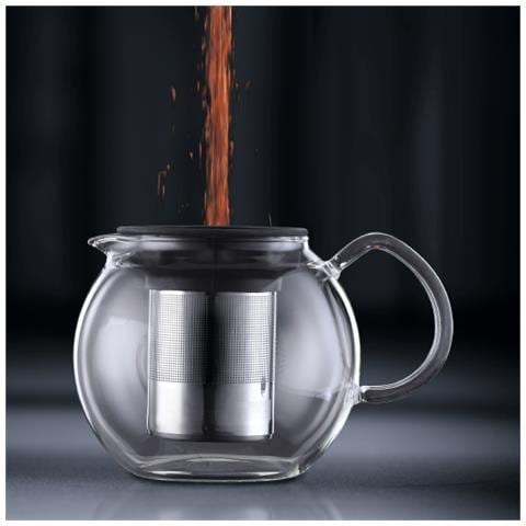 Assam 1L Cromo, Trasparente teiera in vetro per la preparazione del tè - Foto 4